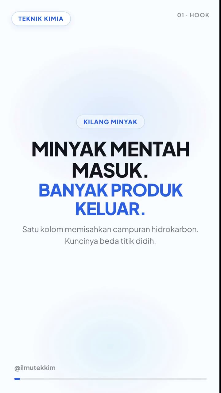 Distilasi Minyak Mentah: Satu Kolom, Banyak Produk Keluar